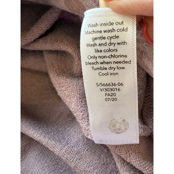 Athleta Studio to Street Printed Sweatshirt Womens Size Large Pink Purple - Picture 6 of 9